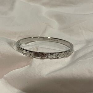 Tiffany & Co “Fifth Avenue Notes” sterling silver bangle